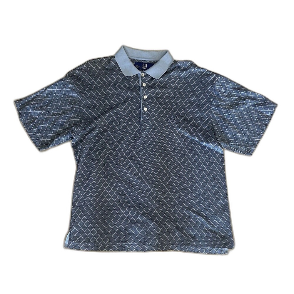 Vintage Dunhill Golf Polo Shirt Men’s Large Made in Italy 100% Mercerised cotto